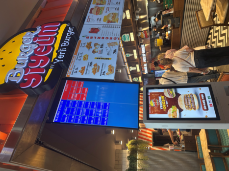 Burger yiyelim tüm şubelerinde modpos kioks sistemlerini kullanmaya başladı