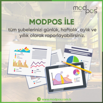 Modpos Restoran adisyon sistemlerinde kolaylıkla Anlık,haftalık,aylık ve yıllık raporlar alabilirsiniz.